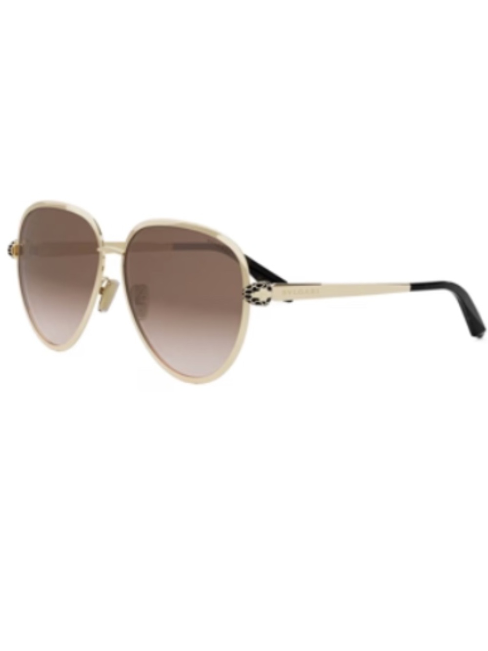 Bvlgari BV40043U 33F 59 Metal Gold Gradient Brown Sunglasses Bulgari